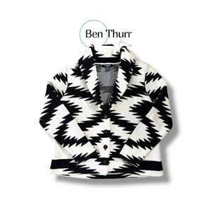 Size XL Womens - CHAPS Aztec Button Up Shawl Collar Cardigan